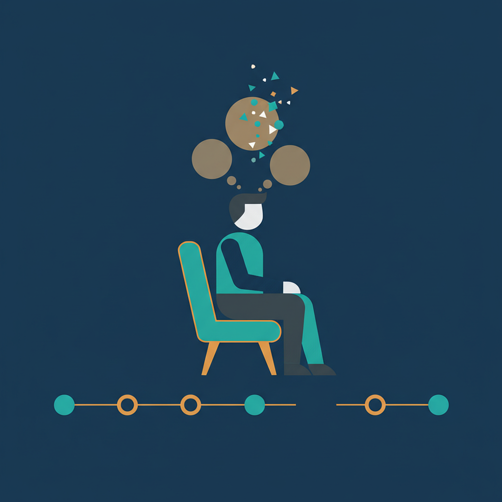 Executive coaching session documentation gap illustration